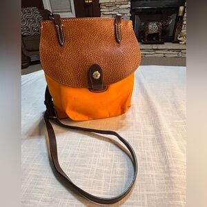 Dooney & Bourke Orange and Brown Crossbody Bag